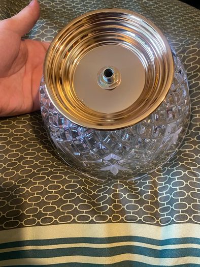 killarney Crystal & 21k gold bowl
