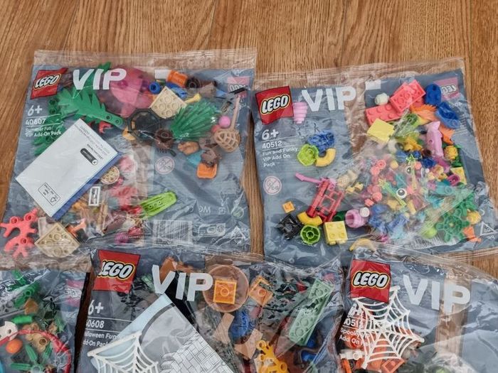 7x Lego VIP pack, sealed