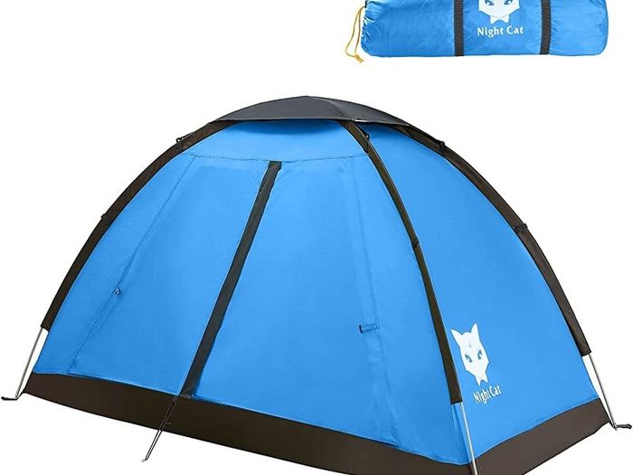 Night Cat Camping Tent for 1 2 Person Man Waterproof Backpacking Tents Easy Setup Lightweight for Hiking Backyard (FREE POSTAGE)