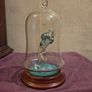 Hand Blown Glass Golfer Statue in Dome Image 4