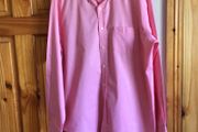 Paul Costelloe Mens Pink Long sleeve cotton shirt size L includes postage