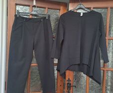 158c asymmetric top and trousers