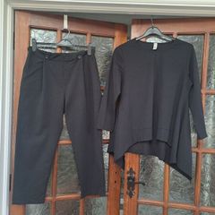 158c asymmetric top and trousers