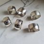 Silver Oval Napkin Rings X 6 Image 2