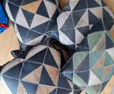5 Leather Cushions