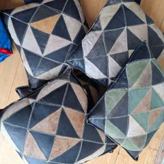 5 Leather Cushions