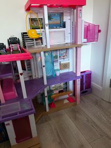 Barbie Dreamhouse and Accessories including Campervan, Aeroplane, Wardrobe and Jeep