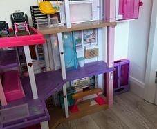 Barbie Dreamhouse and Accessories including Campervan, Aeroplane, Wardrobe and Jeep