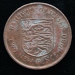 UK Bailiwick of Jersey Two Pence 1980 (Elizabeth II) Coin