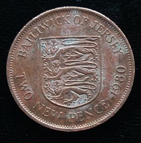 UK Bailiwick of Jersey Two Pence 1980 (Elizabeth II) Coin