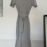 Missguided Grey Casual Ribbed Midi Dress XS Image 6