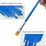 Small Paint Brushes - 60 Pieces of paint brushes for children,Art Paint Brush set for Acrylic, Watercolor, Oil and Gouache Paints - Ideal for Body Face, Decorations, Figurines and Nail Art Image 5
