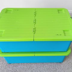 Set Of 2 Wham Under Bed Stackable Kids Storage Boxes