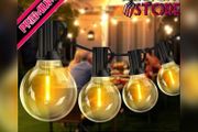 Outdoor String Lights 65.5ft Garden Festoon Light Mains Powered with 30+3 Shatterproof G40 LED Bulbs, Waterproof Hanging Patio Lighting for Indoor Outside Gazebo Pergola Backyard Balcony Cafe Party (FREE POSTAGE)