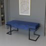 Axon Modern  Velvet Benches with Black/Gold/Silver  Metal Frame Image 6
