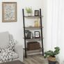New 4 or 5 Tier Ladder Shelf Unit Bookcase Wall Rack - FREE P&P Image 2