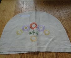 Vintage Embroidered Tea Cosy Cover for Sale