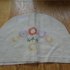 Vintage Embroidered Tea Cosy Cover for Sale