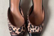 River Island leopard print kitten heels