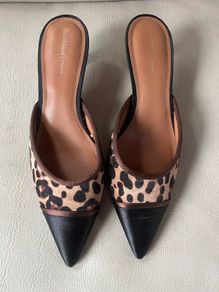 River Island leopard print kitten heels