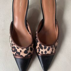 River Island leopard print kitten heels