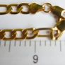 MEN'S 24ct Yellow Gold Plated Figaro Chain Necklace length 19" Image 10