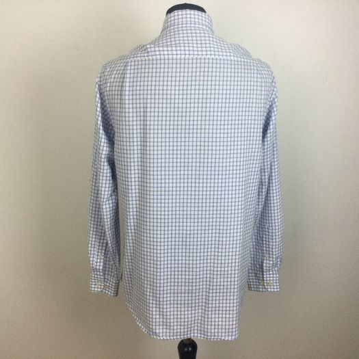 Zara Man blue & White small check cotton shirt M 42 inch Chest postage included