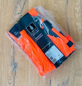 BRAND NEW Mascot hi-vis orange / navy work bottoms.