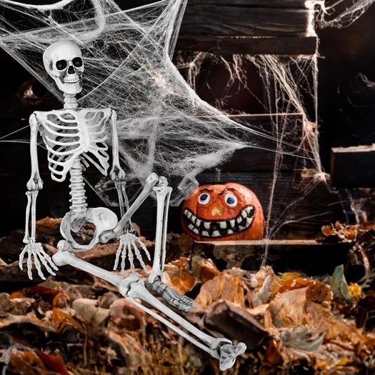 Life Size Skeleton Halloween Decoration 54ft 160cm Halloween Skeleton ...