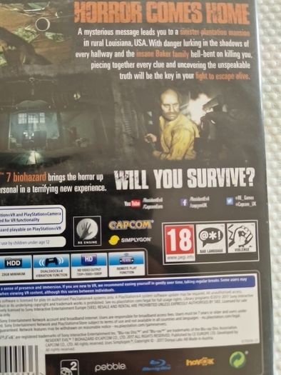 Resident Evil Biohazard PlayStation4 Ps4 Games Original