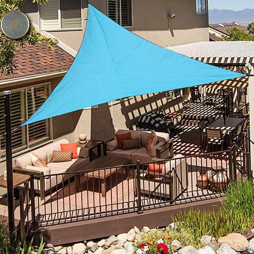 Sun Shade Sail Waterproof Triangle Sun Shade UV Block Sunscreen Awning Garden Beach Patio Canopy 3x3x3m MULTIPLE SIZES/COLOURS AVAILABLE (FREE SHIPPING)