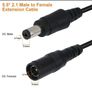 DC Extension Cable 10M Plug 12V Power CCTV Camera. White or Black Image 3