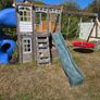 Garden Playhouse with 2 slides and 2 swings and monkey bar Image 2