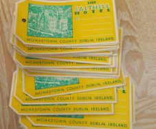 The Salthill Hotel, Monkstown Vintage Luggage Tags