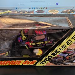 Rare Tyco Rampage 4x6 9.6V Turbo RC Truck Boxed Untested Vintage