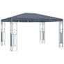 Gazebo with String Lights 400x300 cm Anthracite Image 2