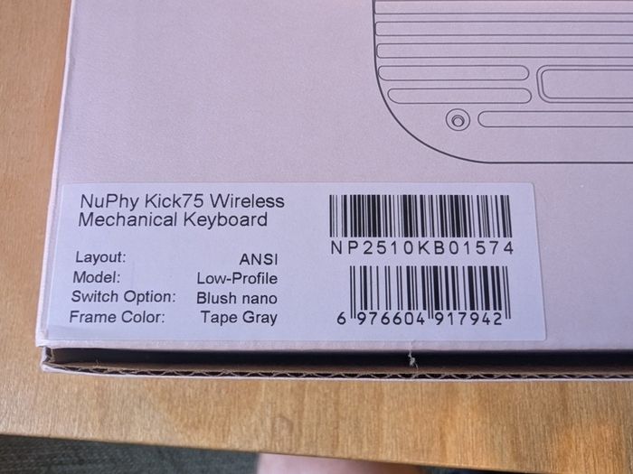 Nuphy Kick75 low profile keyboard