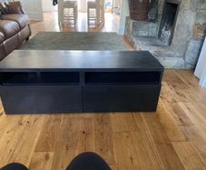 Black tv stand