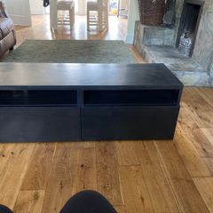 Black tv stand