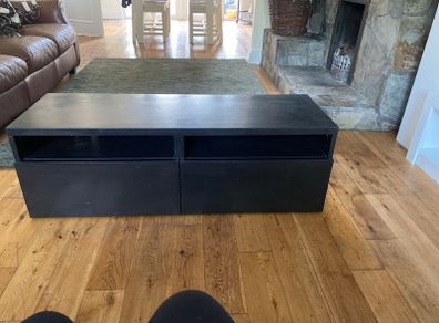 Black tv stand