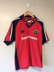 Munster Jersey. Season 2003/2004. Official Canterbury Mens Munster Rugby Home Jersey. Authentic Original From 2003. Not A Modern Day Remake.
