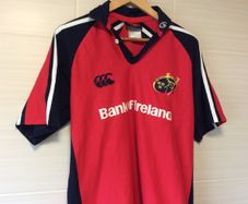 Munster Jersey. Season 2003/2004. Official Canterbury Mens Munster Rugby Home Jersey. Authentic Original From 2003. Not A Modern Day Remake.