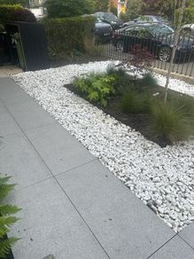 white pebbles