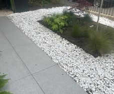 white pebbles