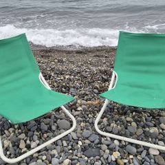 Two Foldable Beach/Garden Chairs