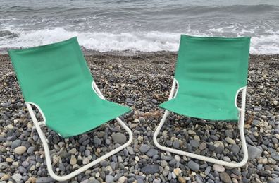 Two Foldable Beach/Garden Chairs