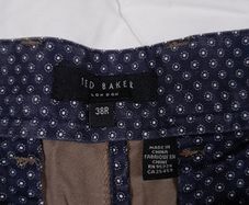 Ted Baker Brown Khaki Beige Summer Casual Smart Chino Shorts Mens 38R