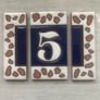 House number - Spanish ceramic tile house number (No. 5) Image 2