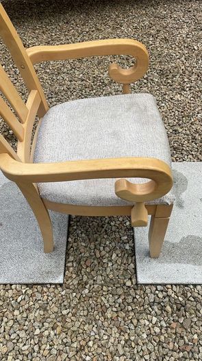 Six dining chairs