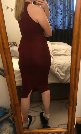 Boohoo cut out midi dress